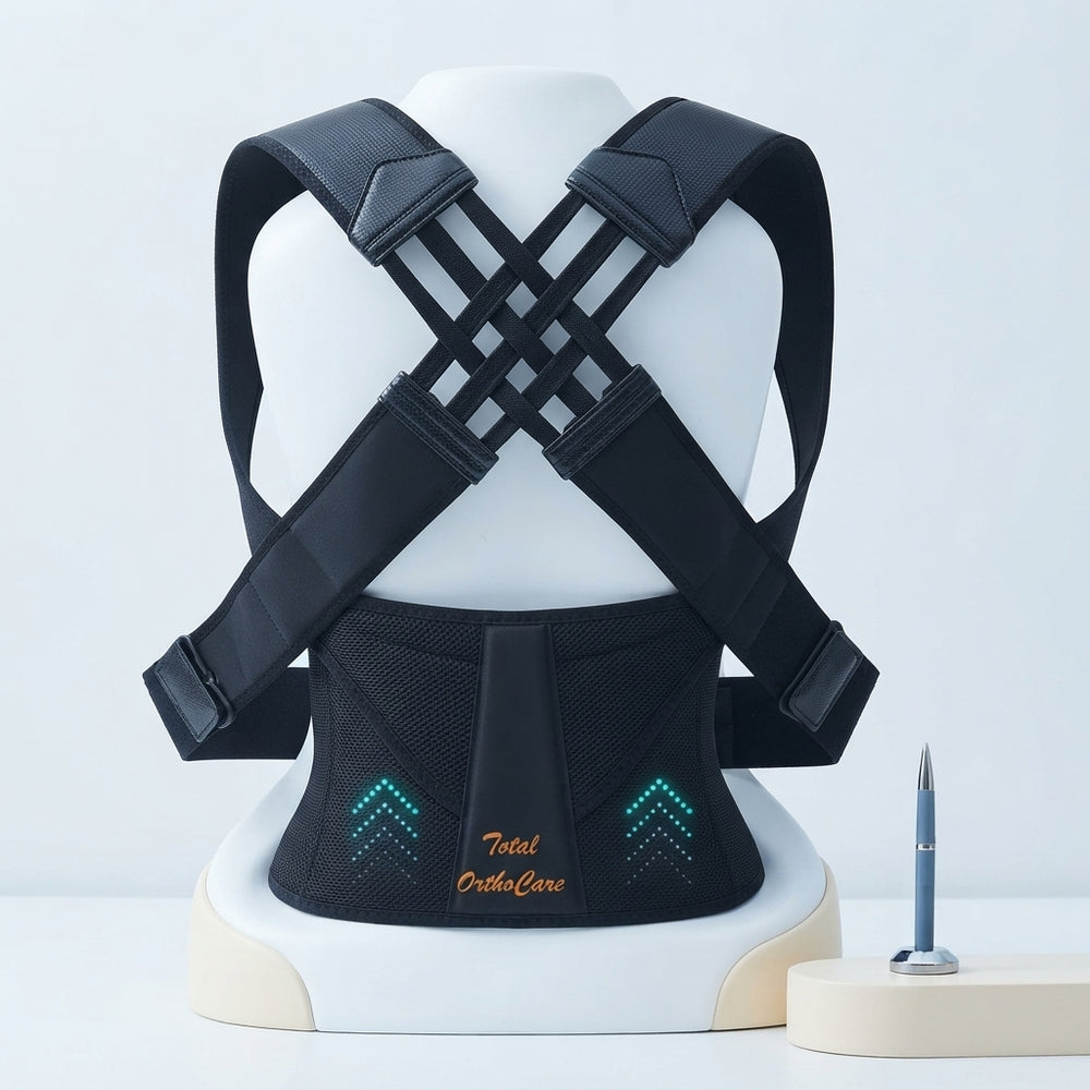 Posture Corrector Free Size Designed to provide exceptional Back Straight And Shoulder Support Belt - stellar-stats-with-image